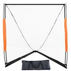 6x6 Ft Lacrosse Goal Net Portable Backyard Training Easy Setup W  Carry Bag