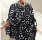 16w Plus Ashro Black Formal Church Ethnic African Pride Sabra Cape Jacket Dress