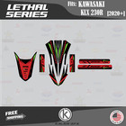 Graphics Kit For Kawasaki Klx230r 2020 2021 2022 2023 Lethal - Red