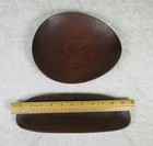 2 Danish Modern Teak Serving Bowls   Dishes Vintage Mid Century Modern Paraguay
