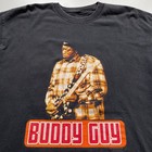 Vintage Buddy Guy World Tour 2001 Music Graphic T Shirt Men s Xl Faded Black 