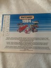 Matchbox Lesney Collectors Catalog International Edition 1984 Very Nice Rare Vin