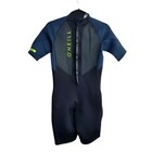 O neil Wetsuit Reactor Ii Shorty 2mm Black Blue Surf Beach Boys Youth Size 16