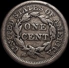 1847 Braided Hair Large Cent Fine Free Usa Shipping