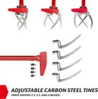 Claw Pro Garden Tiller And Cultivator Tool     Twist-action Soil Loosener With Adj