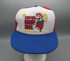 Vtg 1988 Super Mario Bros  Nintendo Youth Snapback Mesh Trucker Hat Nwt  Unused 