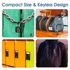 2 Pack Tsa Cable Luggage Locks 3 Digit Combo Travel Padlock Gym Suitcase