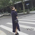 Women High Collar Sweater Thicken Pullover Dress Long Blouses Slim Fit Tops