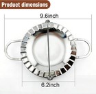 6-inch Stainless Steel Empanada Press   Dumpling Maker     2-in-1 Dough Cutter  