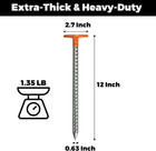 Property Line Markers 4 Pack     12 X 2 7 Inch Heavy Duty Survey Stakes  1 35 Lb