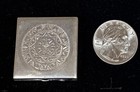 Vintage Mexican Sterling Silver Square Trinket Pill Box