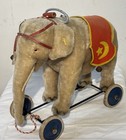 Antique Vintage Large Steiff Ride On Pull Toy Mohair Elephant