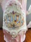 King Edward Vii Queen Alexandra Pitcher 1902 Coronation 6  X 3 1 2 