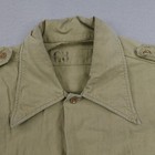 Vintage French Army Shirt C3 Khaki Beige Military Officer Safari 50s 1954 France