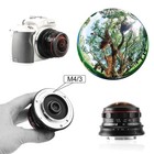 Mk-3 5mm F2 8 Ultra Wide Angle Fisheye Lens For Olympus Panasonic Lumix Mft M   