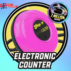 Skip It Retro Outdoor Toy  Light Up Ball And Digital Counter  Pink  31-inch Long