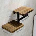 Toilet Paper Holder With Shelf - Self Adhesive Wooden Tissue Paper Roll Holder 