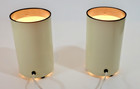 Up Light Vintage Mcm White Cylinder Can Lamp Pair  Kovacs Sonneman   Up Light 7 