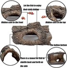 Aquarium Decoration Cave Resin Hollow Tree Trunk Log Aquarium Ornament Fish Tank
