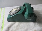 Vintage Telephone Rotary Painted Green Stromberg Carlson Sc-500d 1978 For Parts