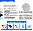 Magnetic Dry Erase Whiteboard Paper With Adhesive  30  X 15  White Board Film Fo
