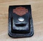 Harley Davidson Usa Snap Close Pouch Lighter Holder Belt W  Zippo Lighter