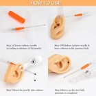 Body Piercing Kit Ear Nose Lip Tongue Belly Piercing Needles With Clamp Gloves