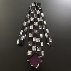 Disney Necktie Winnie The Pooh Black   White Vintage Tigger Eeyore Rabbit Tie