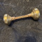 Antique Ornate Brass Door Knob Set