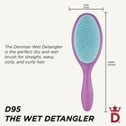 Denman Wet Detangler Shower Hairbrush For Detangling All Hair Types Violet 