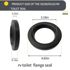 33239 Rv Closet Flange Seal   Replacement For Thetford Toilet Seal  Black 