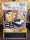 Vanity Fair Phonograph Portable Record Player 33 45 78 Rpm  Bent Arm Post  As-is