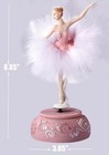 Ballerina Music Box Figurine Plays Swan Lake Tune  Musical Figure Hand-painted F