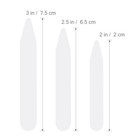 200pcs White Nylon Collar Stays Reusable Collar Stiffener Bone For Dress Shirts