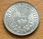 Slovakia 1941 Silver 20 Korun Unc St  Kyrill And St  Methodius