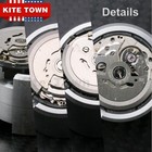 Genuine Automatic Watch Movement For Seiko  sii  Nh35a Date At 3h W  Black Disc