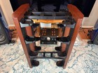 Hrs Harmonic Resolution Systems Mxr-1921-4v Red Mahogany Audio Stand -no Shelves