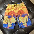 Vintage The Doors Jim Morrison Dragonfly Swim Suit Surf Board Shorts Trunks 32