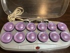 Conair Ion Shine Velvet Hot Rollers Curl Large Jumbo 1 5  Flocked Tested Working
