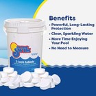 In The Swim 3 Inch Stabilized Chlorine Tablets For Sanitizing Swimming Pools -