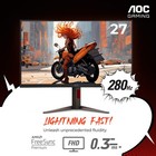 27 Inch Curved Gaming Monitor Fhd 280hz Va 0 3ms Hdr  C27g4zh