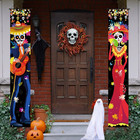 2pcs Day Of The Dead Decorations  Dia De Muertos Decor Banner Mexican Dia De Los