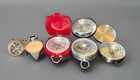 Vintage Navigation   Scout Lot - 5 Pc  Antique Compasses   Map Measurer Set
