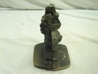 Antique Scottie Terrier Dog Cast Iron Standing Bookends Bronze Finish Puppy