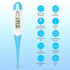 Digital Thermometer For Adults And Kids Fast 8 Second Reading Lcd Fever Alarm