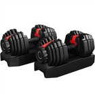 Adjustable Dumbbell Set 52 5lb Weight Dumbbells Single pair