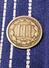 1865 Nickel Three Cent Piece 