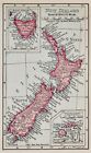 1900 Mcnally Map New Zealand Wellington Chistchurch Aukland Tasmania Fiji Island