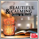 Himalayan Salt Crystal Basket Lamp Natural Glow Rock Light With Dimmer Switch