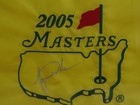 2005 Tiger Woods Signed Autographed Augusta Masters Golf Tournament Flag  